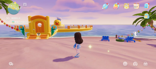 心动小镇沙滩乐园第13天黑色鸭子位置(图1)