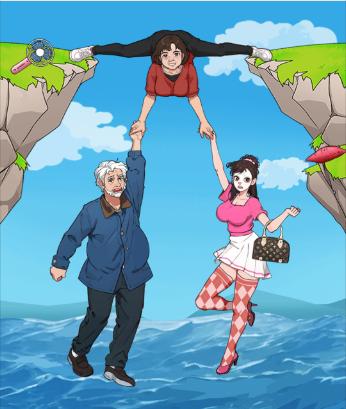 就我眼神好勇闯悬崖帮他们减轻重量到100kg通关攻略(图1) 就我眼神好勇闯悬崖帮他们减轻重量到100kg通关攻略(图1)