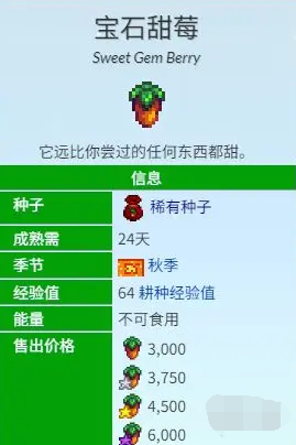 星露谷物语宝石甜莓流玩法攻略(图3) 星露谷物语宝石甜莓流玩法攻略(图3)